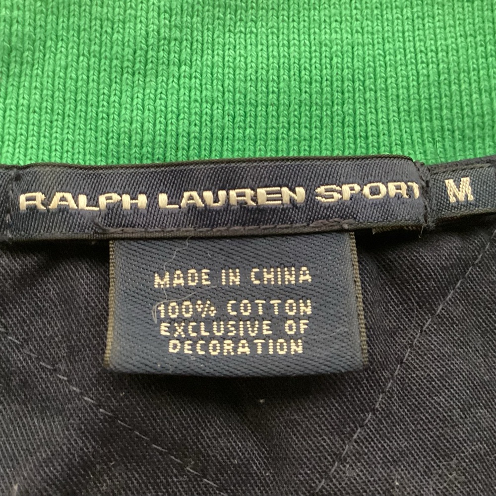 Ralph Lauren Sport Challenge Cup Crest Polo Navy Green Gold Embroidery Women’s - Picture 7 of 13